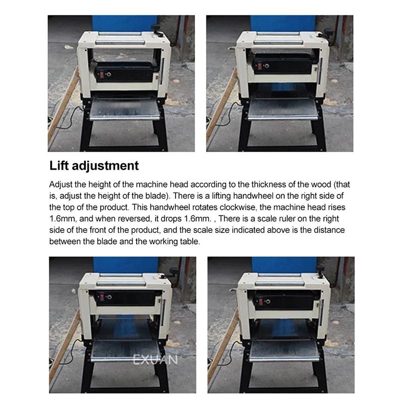 

12-inch multi-function electric planer woodworking planer household small high-power desktop planer sheet surface planer