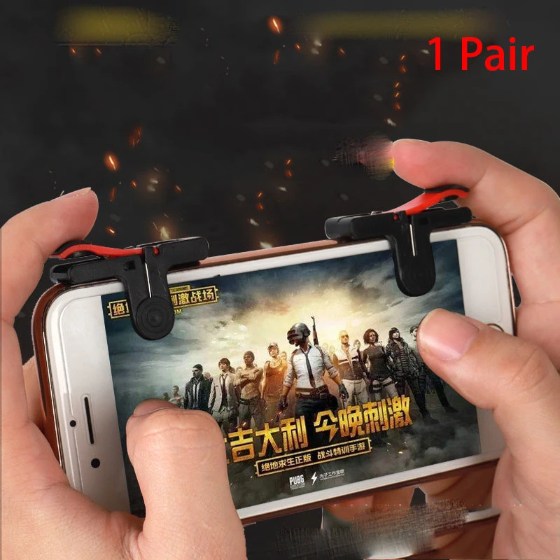Телефон геймпад триггер Кнопка огня прицеливания L1R1 шутер контроллер PUBG FUT1 -