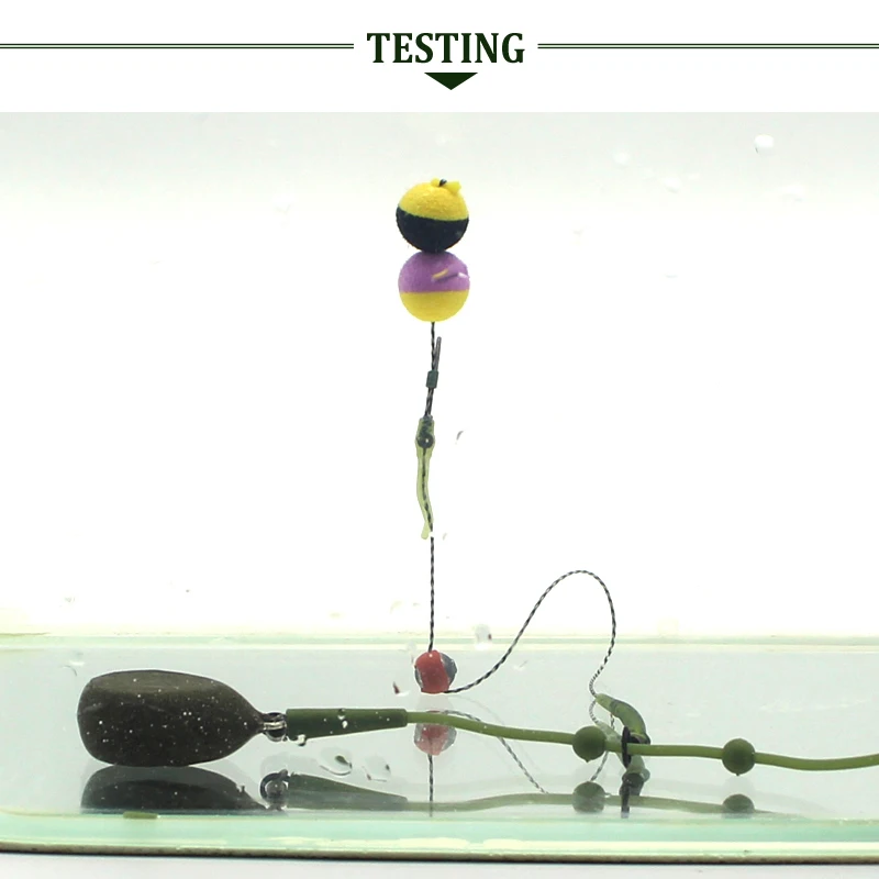 Комплект из 2 предварительно отобранных трубок для вертолета Chod Rig Set Up Hair Rigs Big Eye