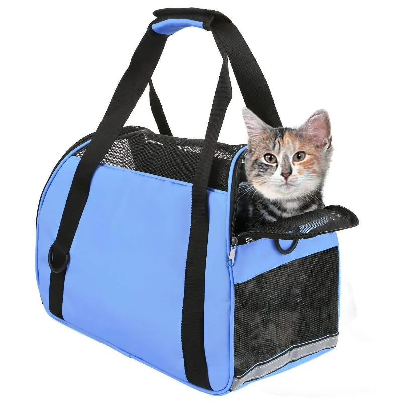 

Travel bag Carriers Portable Pet Bag Dog Carrier Bags Blue Cat Carrier Outgoing Travel Animals dog accessoriesCats pet product