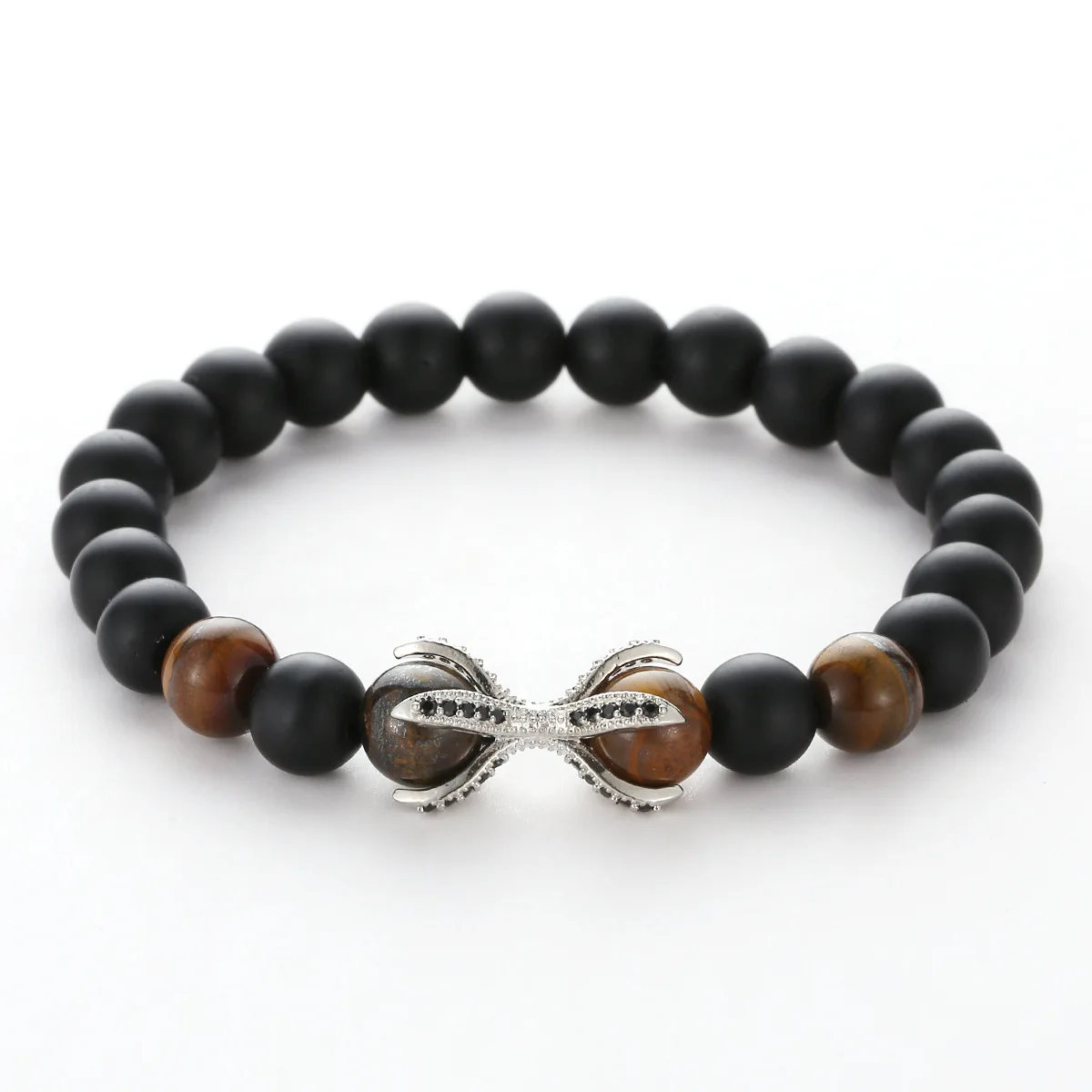 

2019 new brown Lava Natural Stone Beads Bracelets for Women Vintage Design Volcanic Rock Bead Strand Bracelet Men Jewelry Gifts