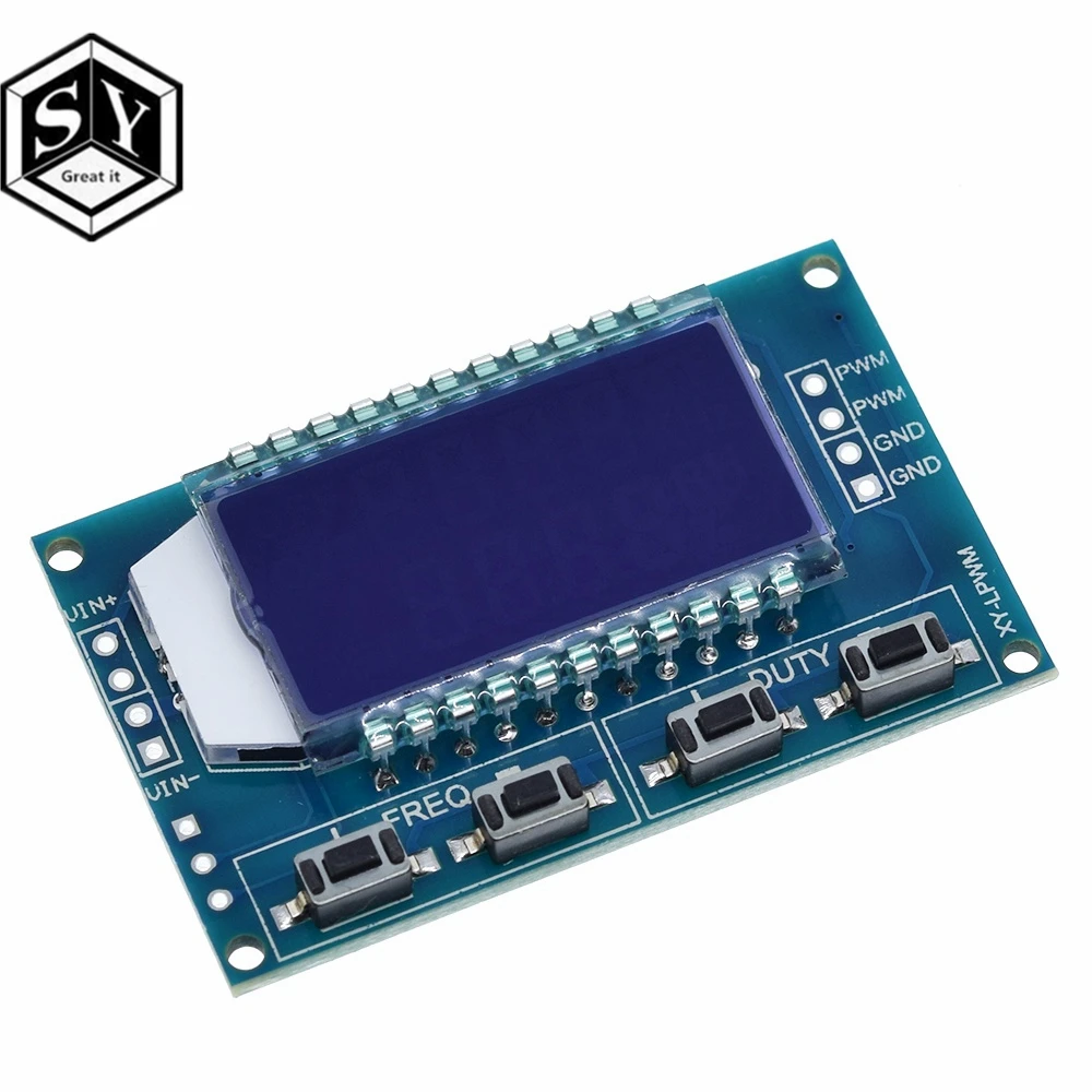 1 шт. 1Hz-150 кГц Отношение сигнал/генератор PWM модуль GSM Частота импульсов рабочий цикл регулируемый модуль ЖК-дисплей Дисплей 3,3 V-30 V 1Hz-150 кГц