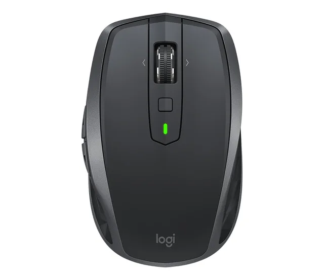 Черный Отремонтированное от производителя: Беспроводная мышь logitech MX Anywhere 2S 4000 dpi, перезаряжаемая Bluetooth игровая мышь с приемником - Цвет: Черный