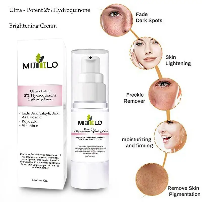 

Salicylic Acid Whitening Cream Lighten Dark Yellow Fade Melasma Spots Brighten Skin Tone Essence
