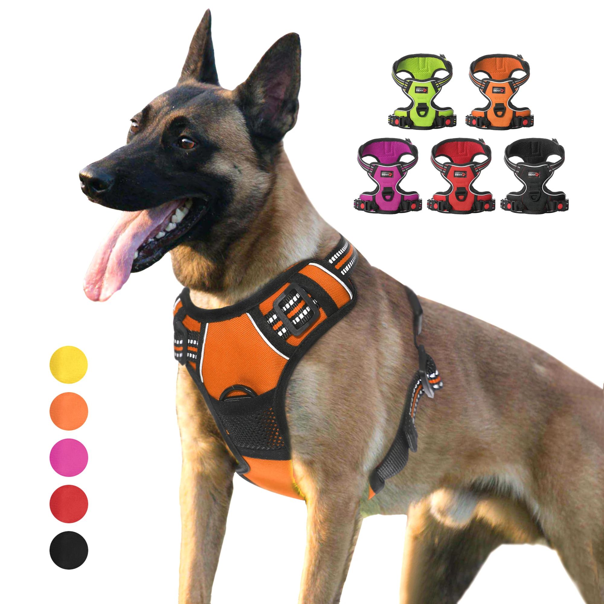 Долговременный Светоотражающий Поводок для собак сверхмощная шлейка собаки