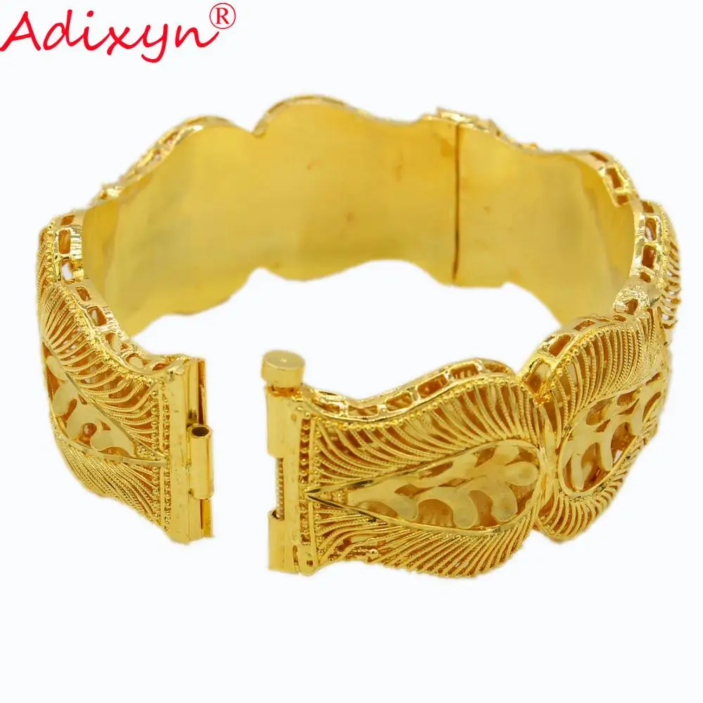 Adixyn (Can Open)24K золотые браслеты ювелирные изделия &quotДубай&quot африканские для