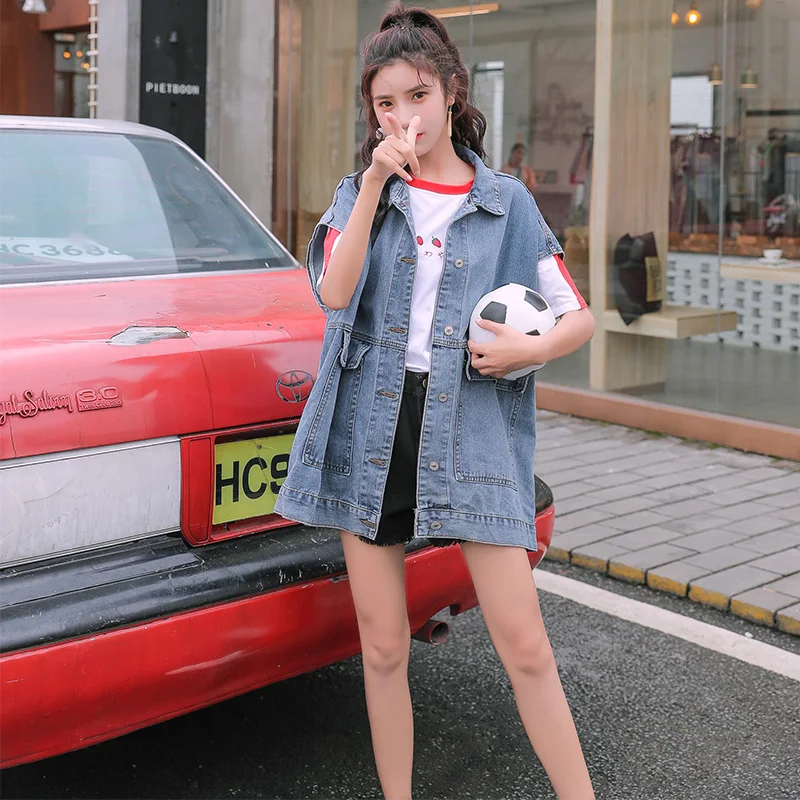 

Fashionable new spring and autumn loose wild tooling sleeveless casual vest