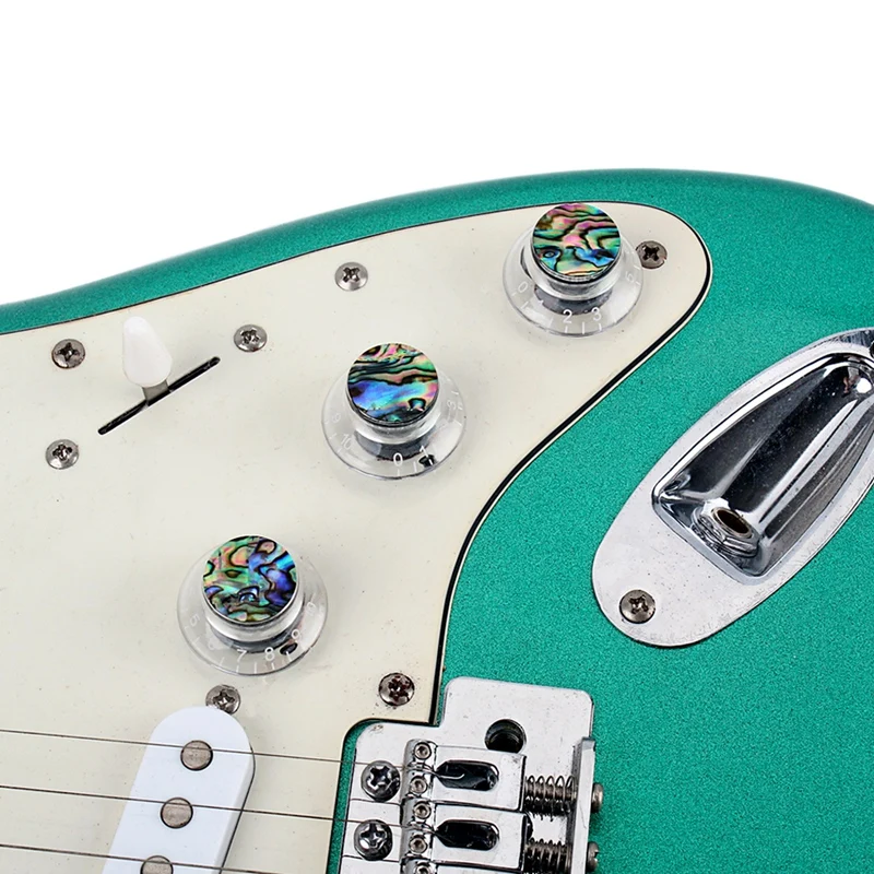 

Guitar Knobs Abalone Top Speed Control Knobs 6mm Shaft Pots Volumn Tone Knobs Set of 3Pcs