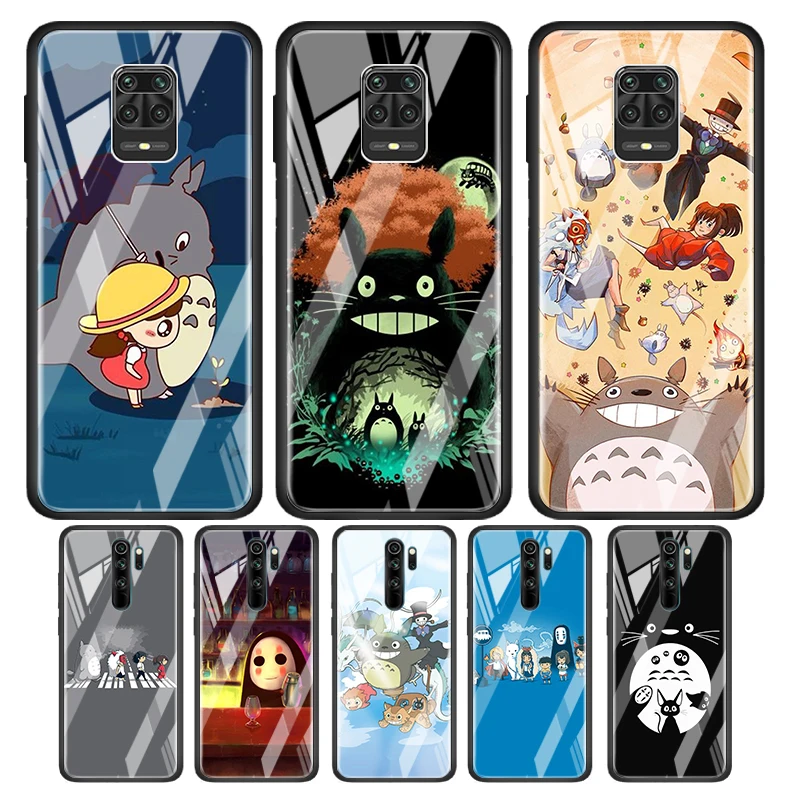 

Anime Studio Ghibli Totoro Tempered Glass Cover For Xiaomi Redmi Note 10 10S 9 9T 9S 8T 8 9A 9C 8A 7 Pro Max Phone Case