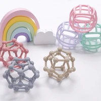 factory new design baby colorful silicone toy ball suitable for baby teething molar toys soft food grade teether