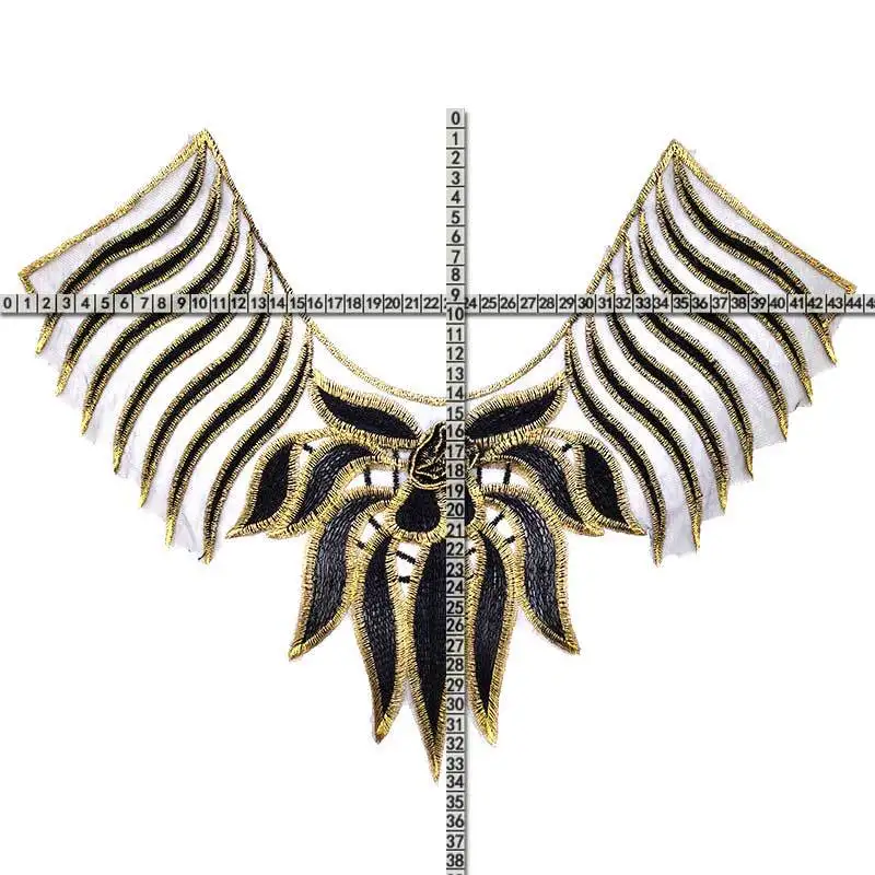 Вышитый шейный воротник diy ложные воротнички Водорастворимая газовая сеть