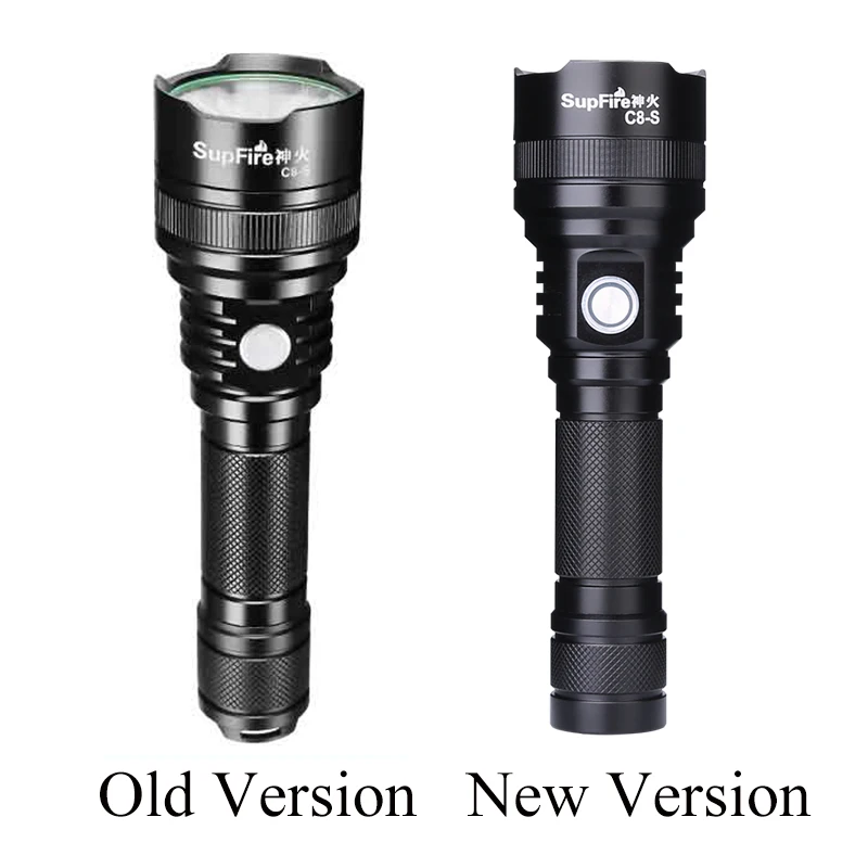 Supfire фонарик ультра яркий фонарь USB Linterna светодиодный C8-S CREE T6 18650 фонарь 2500lm 10 Вт для Nicron Convoy Fenix Sofirn