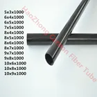 3k трубка из углеродного волокна od 5 мм, 6 мм, 7 мм, 8 мм, 9 мм, 10 мм X 1000 мм, рулонная обернутая трубка, легкий вес, высокая прочность, прямые продажи с завода