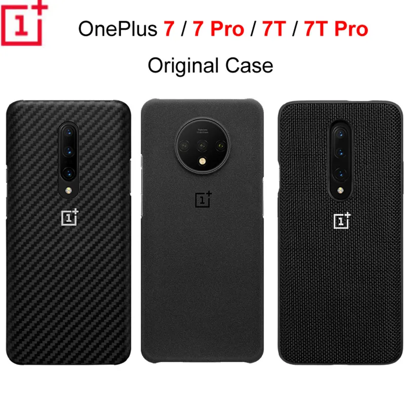 Оригинальный официальный защитный чехол OnePlus 7 Pro 7T карбоновый песчаник