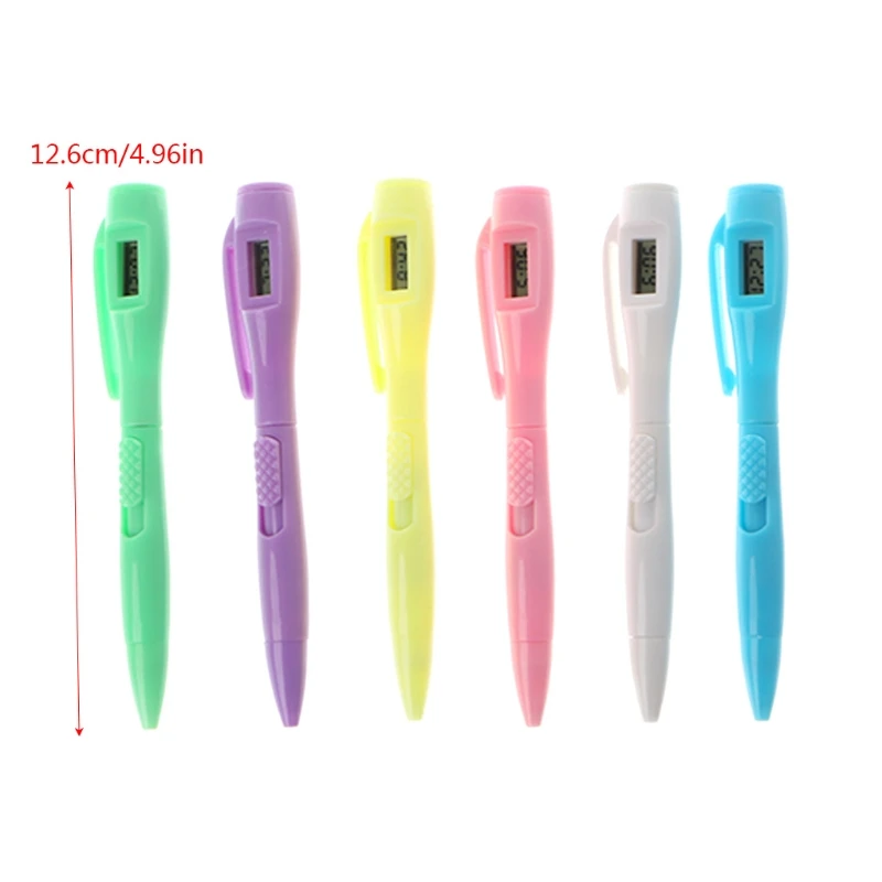 

1Pcs Ballpoint Pen with Digital Clock Electronic Clock Pen Exam Pens Watch Pen