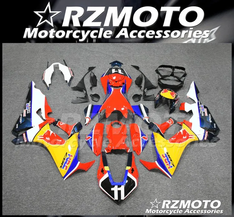 

Custom Free Motorcycle New ABS whole Fairings kit Fit for HONDA CBR1000RR 2017 2018 17 18 CBR1000 red yellow
