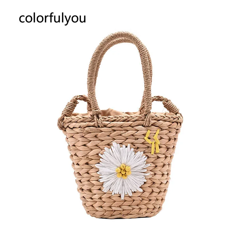 

Сумка женская Соломенная, с вышивкой и цветами, небольшая, 2021