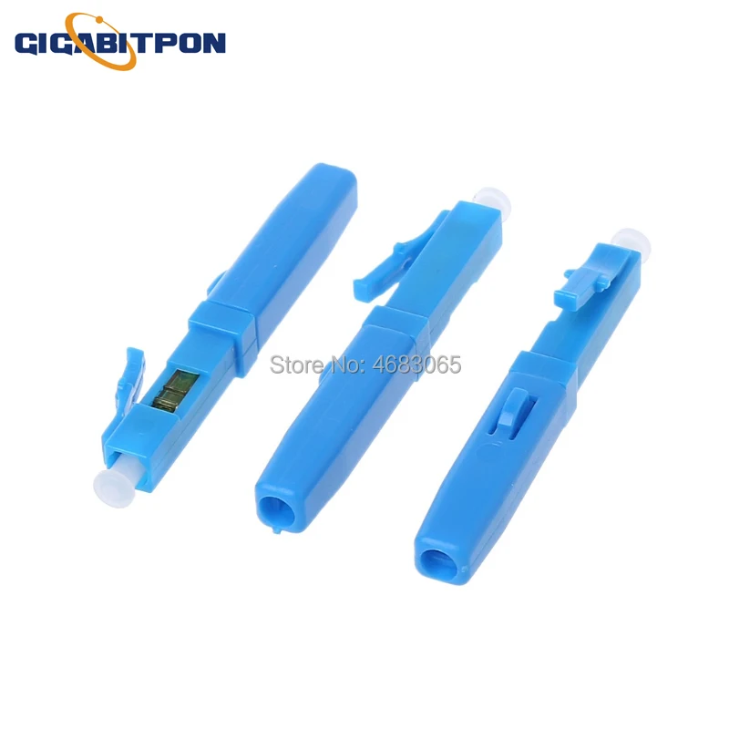 50pcs FTTH LC UPC quick connector LCUPC fiber optic transmission connector fiber optic connector