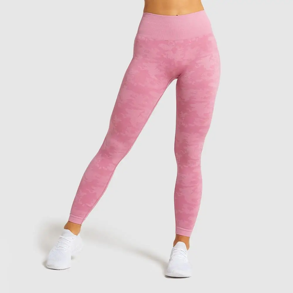 

SALSPOR Camouflage Leggings For Women High Waist Hips Push Up Fitness Jeggings Female Casual Workout Pants Seamless Leggings