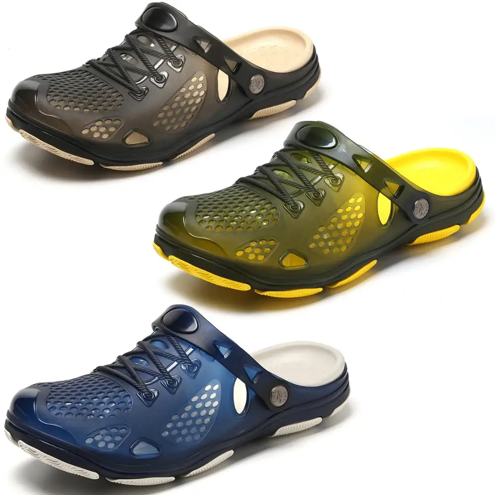 Мюли мужские быстросохнущие повседневные шлепанцы для дома и пляжа Нескользящие