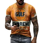 Футболка мужская с коротким рукавом, Спортивная быстросохнущая рубашка с цифровым принтом, в европейском и американском стиле, 3DT