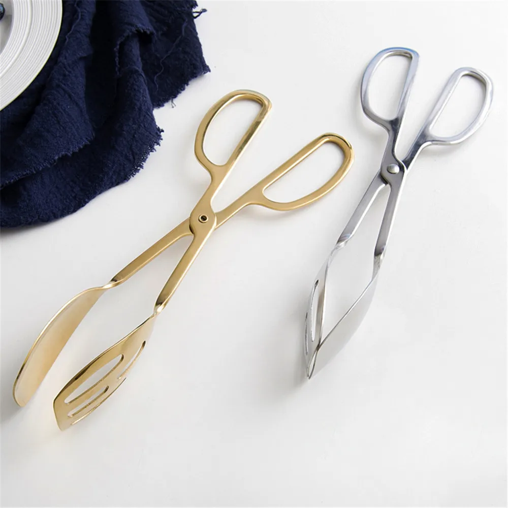 

Food gold-plated snacks bread cake clip baking barbecue tools afternoon tea fruit salad cake clip practical kitchen utensils