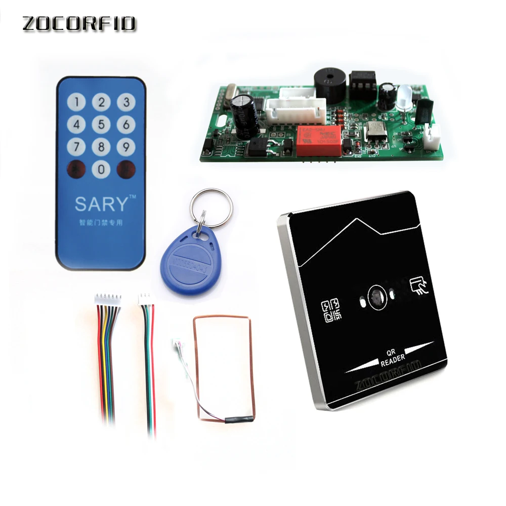 

Mobile phone Qr code gate lock Access Control system Electronic integrated 125KHZ RFID Qr code reader