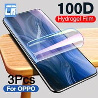 1 3pcs screen protector hydrogel film for oppo reno 2 a72 a52 k1 protective film for realme gt neo 2 2t xt 3 5 8 pro soft film