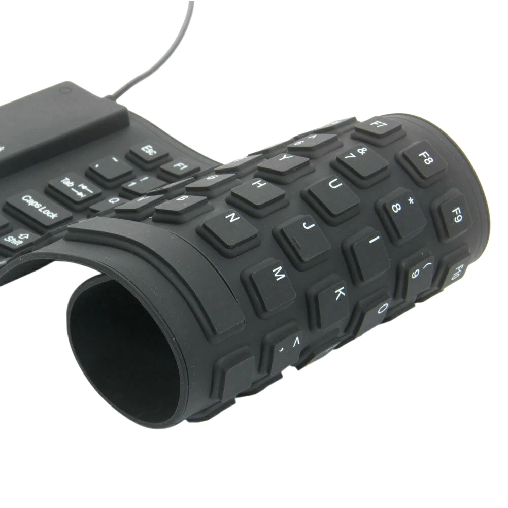Новая складная силиконовая клавиатура USB Проводная Силиконовая Защитная мягкая