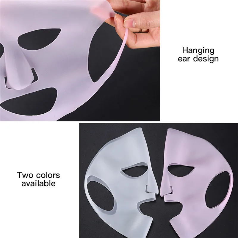 1 шт. силиконовая увлажняющая маска для лица многоразовая Водонепроницаемый