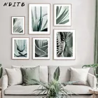 Суккулентные растения, Картина на холсте, Зеленый лист, натуральный постер, скандинавский принт, растительная Настенная картина, Современное украшение для гостиной