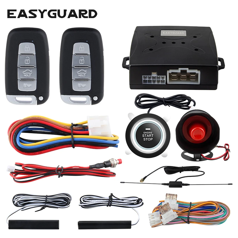 Система сигнализации EASYGUARD PKE умный ключ с дистанционным управлением кнопкой