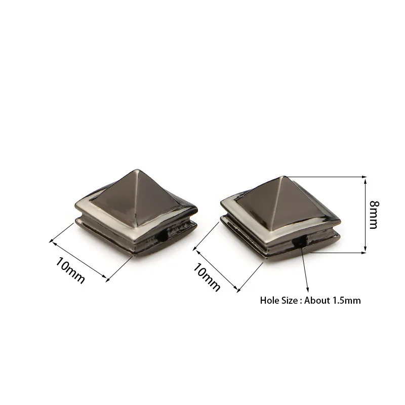 

8*10mm Pyramid shaped jewelry spacer beads accessory copper beads jewelry DIY bracelet spacer beads