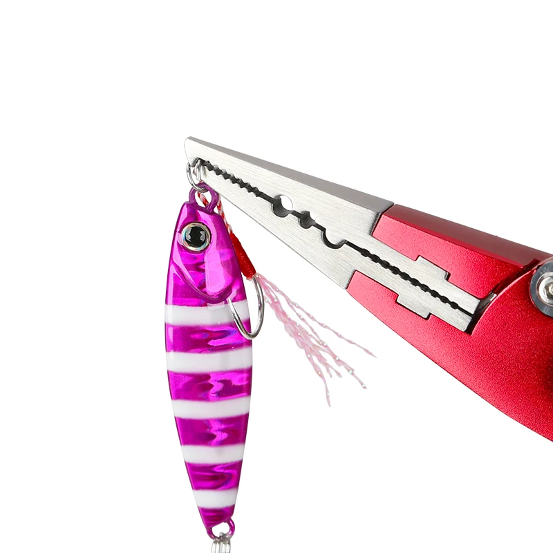 

TSURINOYA Fishing Plier Aluminum Alloy 17cm Hook Remover Line Cutter Scissors Multifunctional Fishing Tool Saltwater Carp Tackle