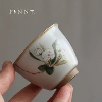 pinny 70ml ceramic your kiln retro teacup chinese kung fu tea cups heat resistant drinkwaretraditional chinese tea bowl