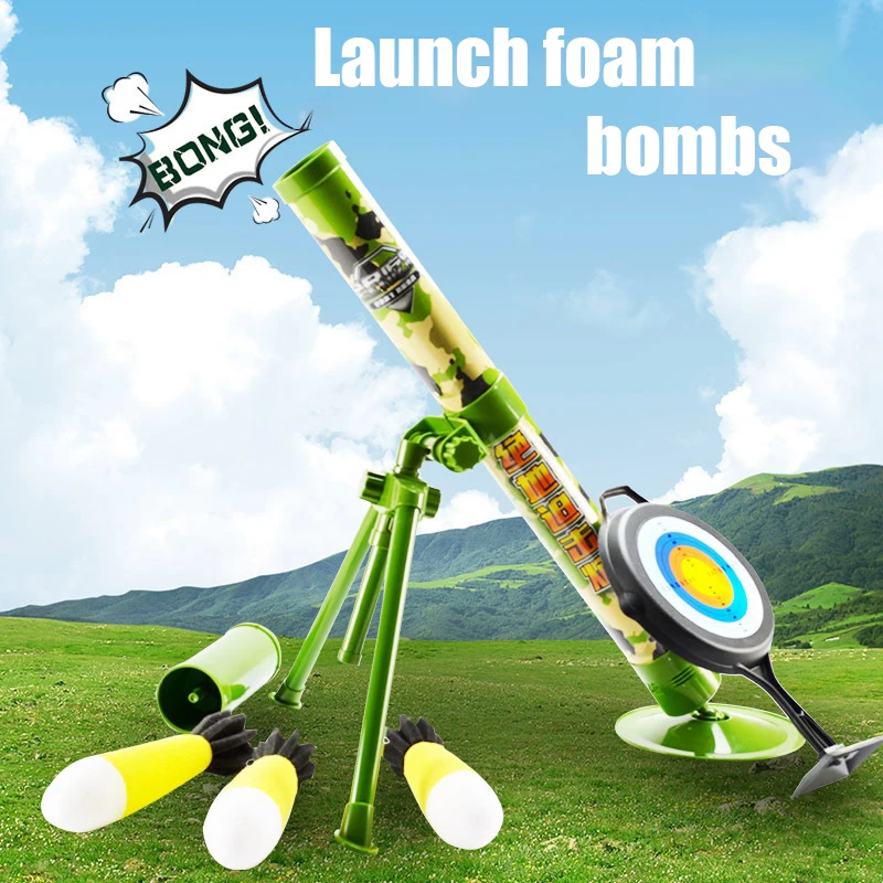 

Children's Jedi Mortar Pursuit Bomb Prepared For Munition Hand-held Eating Chicken Cannon Combat Military Model Toy Gun