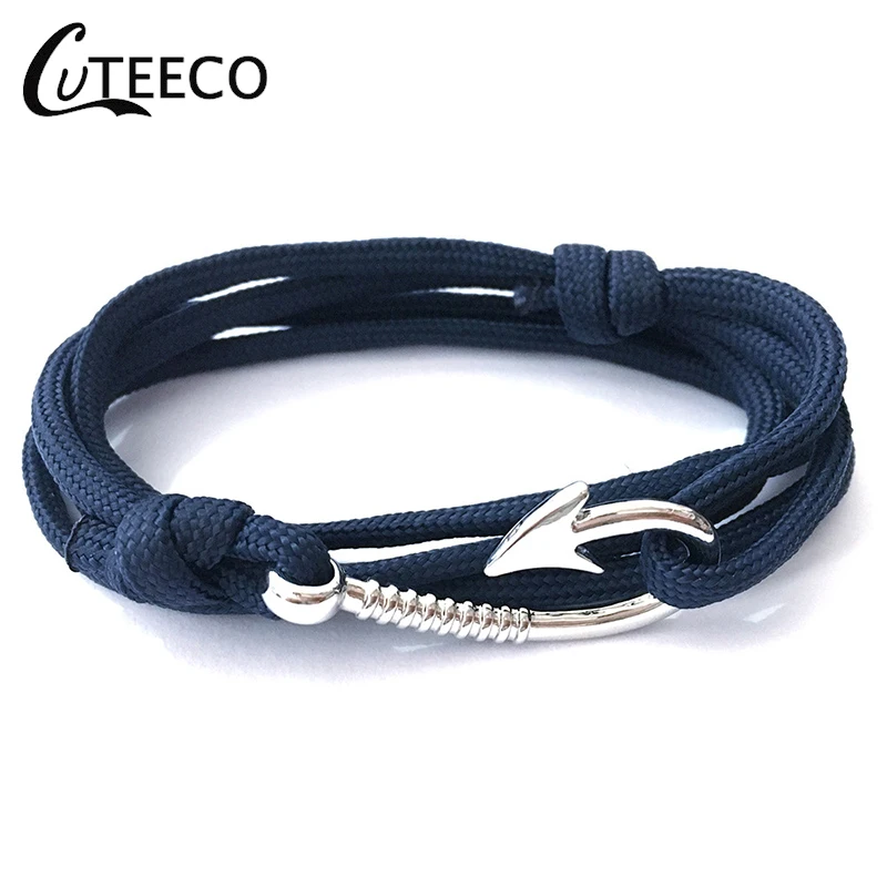 CUTEECO hook Man браслет на запястье с фурнитурой в виде якоря Pulsera Лидер продаж