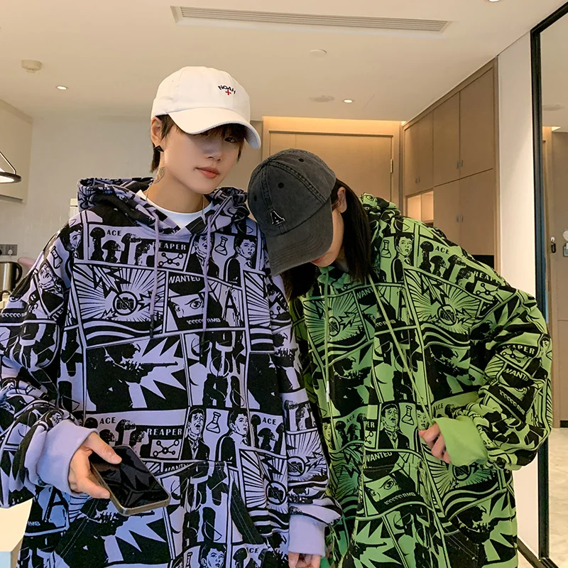 

Men Harajuku Oversized Sweatshirts Japanese Streetwear Hip Hop Black Hoodie Spring Autumn Men Hoodies Mens Crewneck Sweatshirt