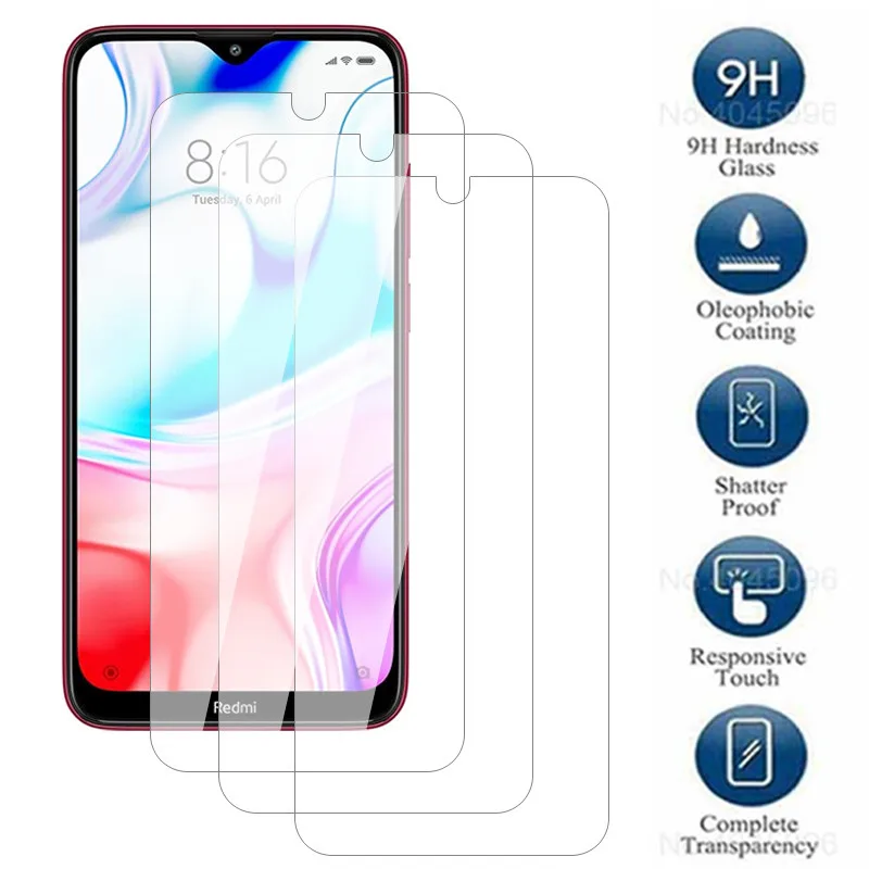 

Защитное стекло, закаленное стекло для Xiaomi redmi 8 8a, 3 шт.