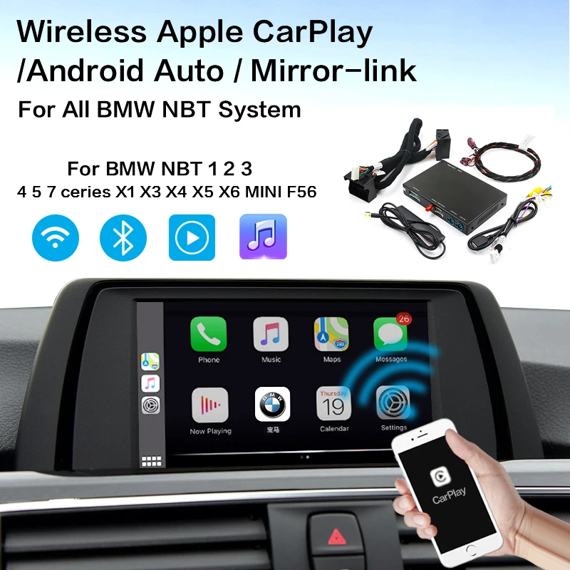 Беспроводной Carplay MMI Android автомобильный интерфейсный бокс для BMW СЕРИИ 3 F30 F31 F34 Series