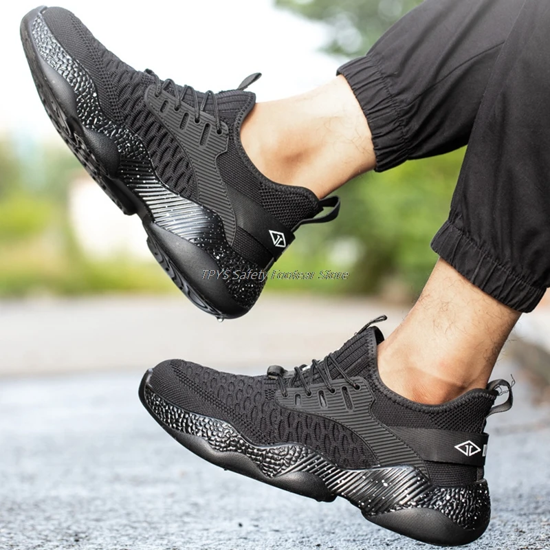 

2021 Shoes Safety Boots Men's Breathable Sneakers Steel Toe Cap Shoes Anti-Piercing Boots Lightweight Shoes Comfortable Boots