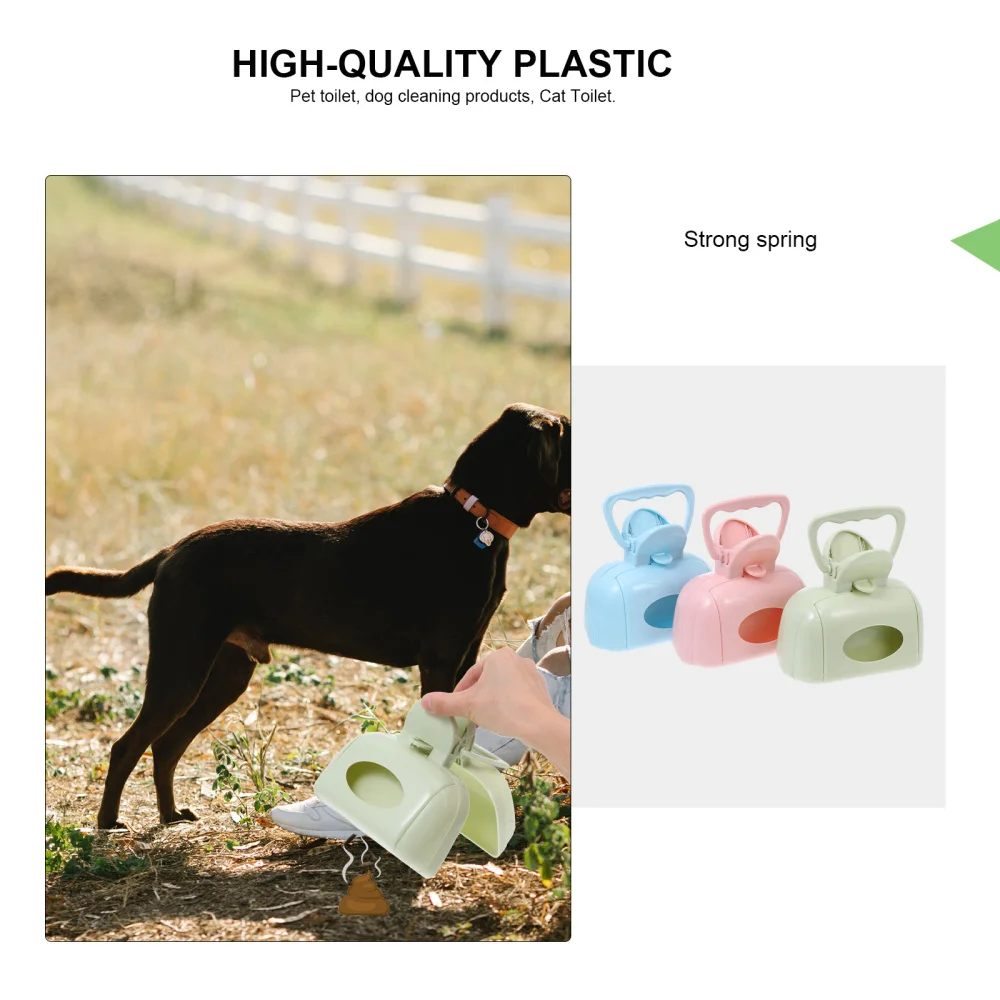 

3Pcs Portable Dog Poop Scooper Outdoor Pet Waste Collector Pet Feces Clip