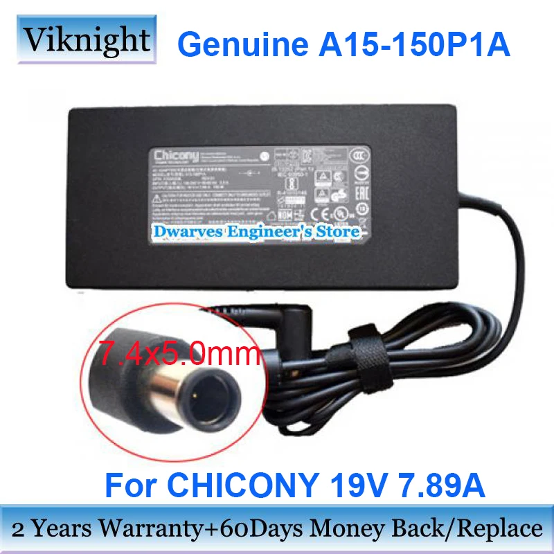 Оригинальный A15-150P1A 19V 7.89A Chicony зарядное устройство для A150A010L MSI WS60 2OJ-090FR CLEVO P650RA P671SA