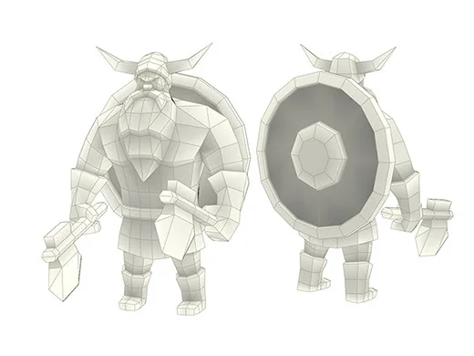 3d модель из бумаги Викинги геометрия ручной работы сделай сам трехмерные