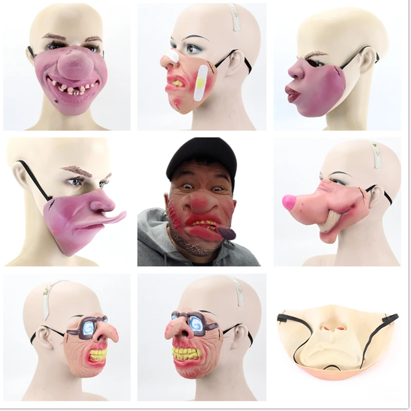 1 шт. забавные вечерние латексные маски для взрослых клоун ужасный страшный