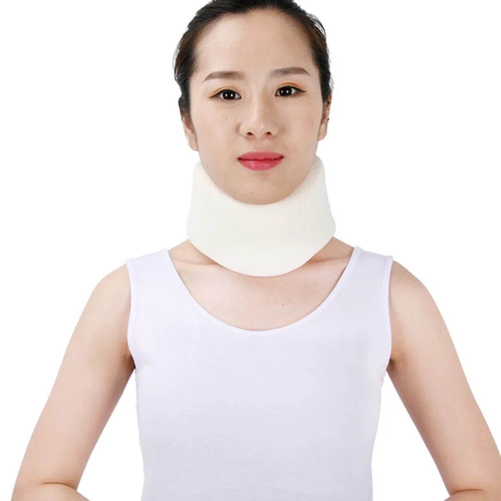 

Cervical Neck Fixator Comfortable Neck Guard Portable Lightweight Neck Brace Support Health Care (White)