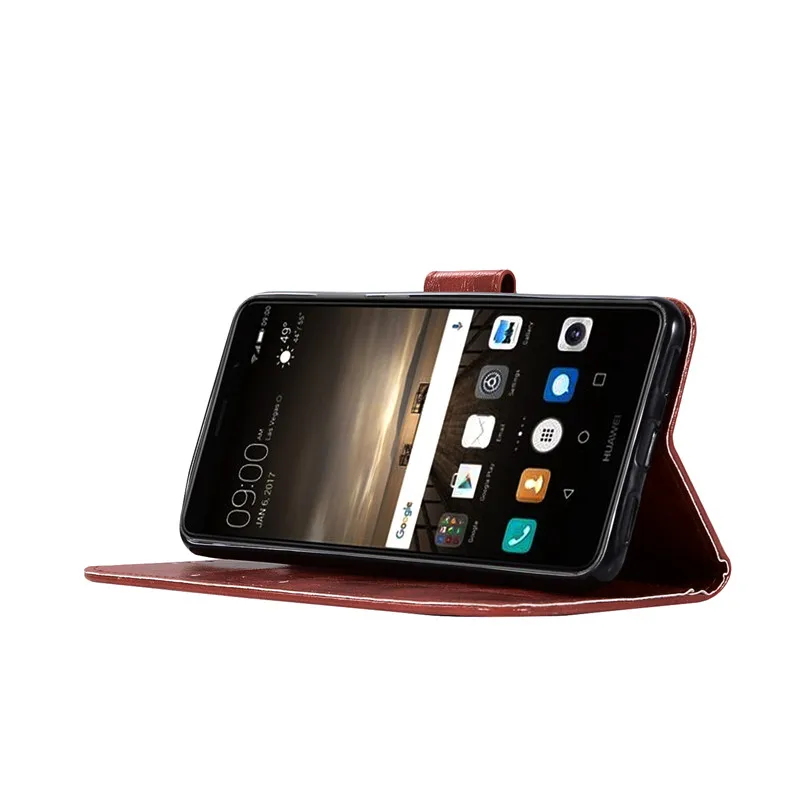 Чехол бумажник из искусственной кожи для телефона Huawei Y7 Prime чехол с откидной