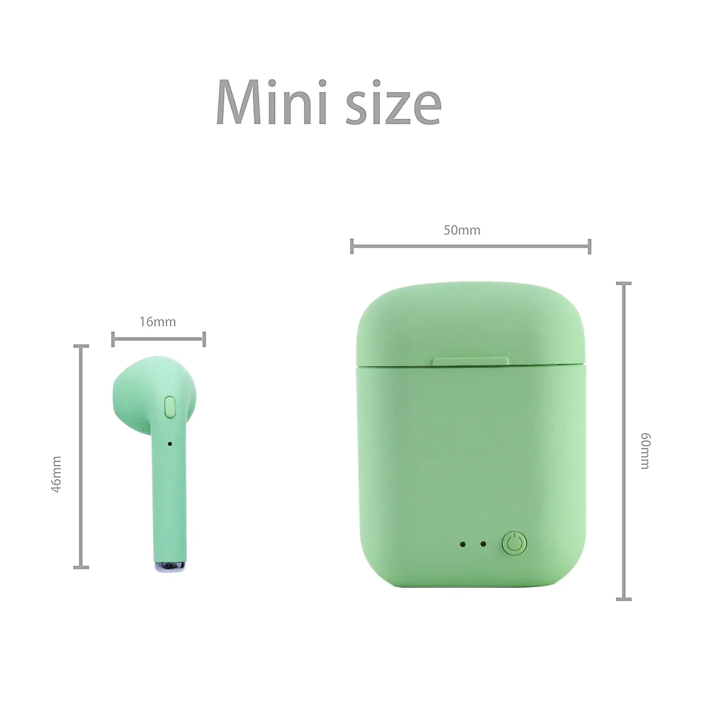 TWS Wireless Earphones 5.0 Earphone Matte Earbuds Charging Box Headset Headphones for Bluetooth phone | Электроника
