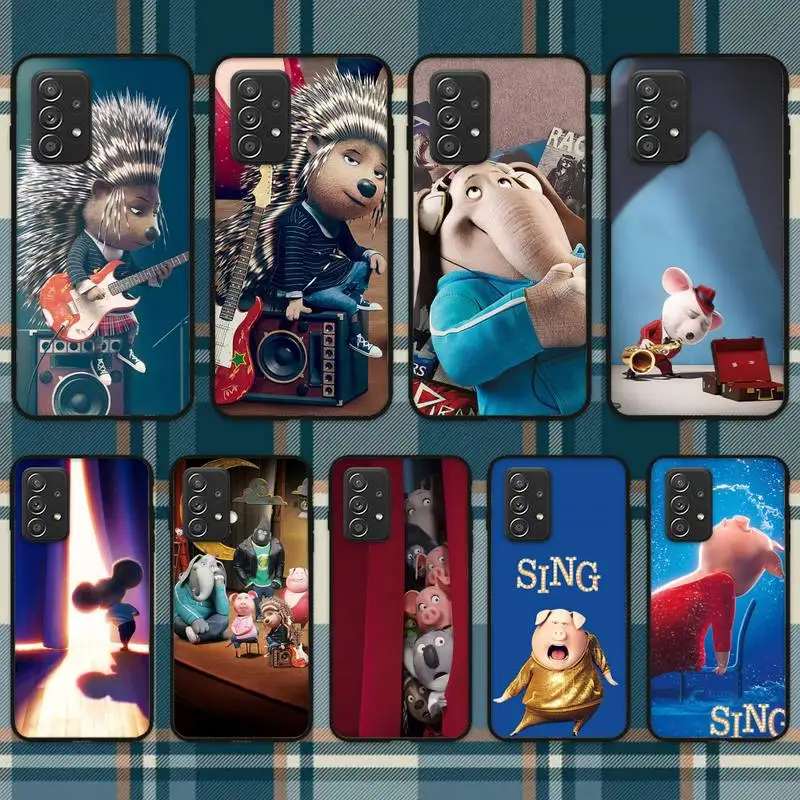 

Милый мультяшный чехол RUICHI Sing для телефона Samsung Galaxy S10 S20 S21 Note10 20Plus Ultra Shell
