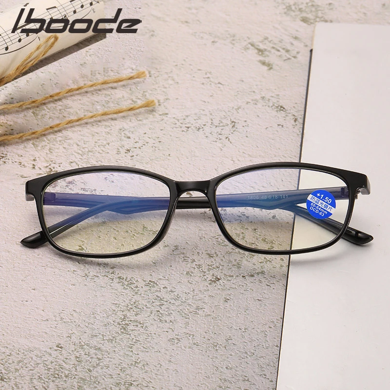 IBOODE TR90 очки для чтения мужские анти голубые лучи Пресбиопия готовые усталость
